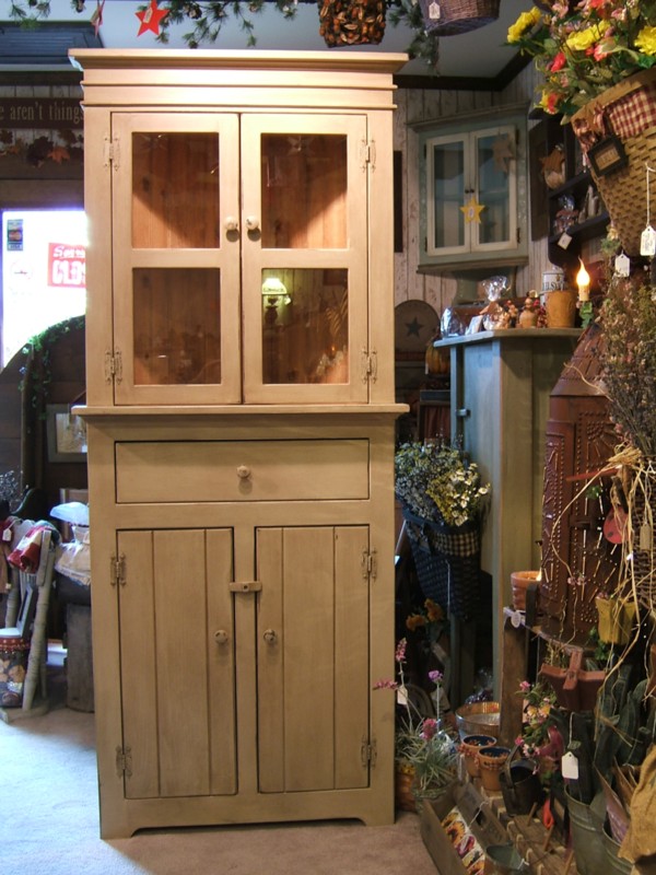 Corner Cabinet with Glass Door